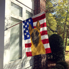 Load image into Gallery viewer, Belgian Malinois American Flag House Flag
