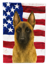 Load image into Gallery viewer, Belgian Malinois American Flag House Flag