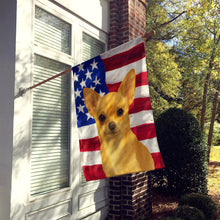 Load image into Gallery viewer, Fawn Chihuahua American Flag House Flag