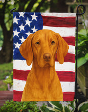 Load image into Gallery viewer, Vizsla American Flag Garden Flag