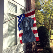 Load image into Gallery viewer, Blue Weimaraner American Flag House Flag