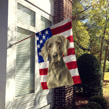 Load image into Gallery viewer, Weimaraner American Flag House Flag