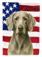 Load image into Gallery viewer, Weimaraner American Flag Garden Flag