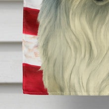 Load image into Gallery viewer, Blue Merle Collie American Flag House Flag