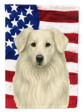 Load image into Gallery viewer, White Collie American Flag House Flag