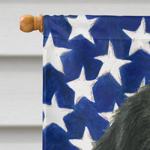 Load image into Gallery viewer, Black Newfoundland American Flag House Flag