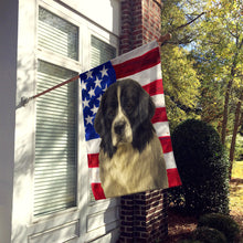 Load image into Gallery viewer, Landseer Newfoundland American Flag House Flag