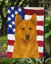 Load image into Gallery viewer, Red Akita American Flag Garden Flag