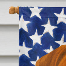 Load image into Gallery viewer, Red Bullmastiff American Flag House Flag
