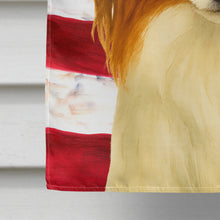 Load image into Gallery viewer, White with Red Papillon American Flag House Flag