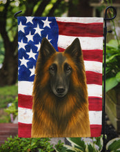 Load image into Gallery viewer, Belgian Tervuren American Flag Garden Flag
