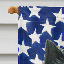 Load image into Gallery viewer, Black Cairn Terrier American Flag House Flag