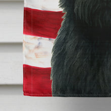 Load image into Gallery viewer, Black Cairn Terrier American Flag House Flag