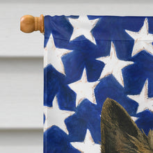 Load image into Gallery viewer, Brindle Cairn Terrier American Flag House Flag