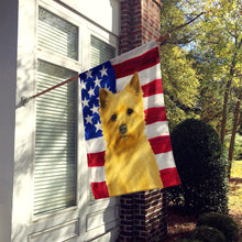 Load image into Gallery viewer, Wheaten Cairn Terrier American Flag House Flag
