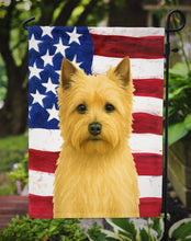 Load image into Gallery viewer, Wheaten Cairn Terrier American Flag Garden Flag