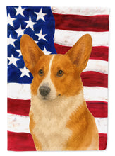 Load image into Gallery viewer, Red Cardigan Welsh Corgi American Flag Garden Flag