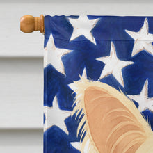 Load image into Gallery viewer, Hairless Palomino Chinese Crested American Flag House Flag