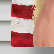Load image into Gallery viewer, Hairless Palomino Chinese Crested American Flag House Flag