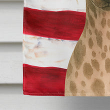 Load image into Gallery viewer, Hairless Mottled Pattern Chinese Crested American Flag House Flag