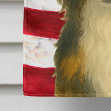 Load image into Gallery viewer, Tri-color Powderpuff Chinese Crested American Flag House Flag