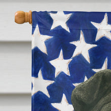 Load image into Gallery viewer, Black Shar Pei American Flag House Flag