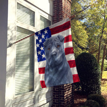 Load image into Gallery viewer, Blue Shar Pei American Flag House Flag
