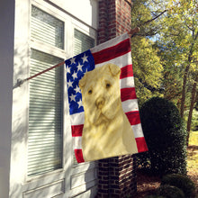 Load image into Gallery viewer, Cream Shar Pei American Flag House Flag