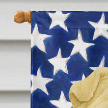 Load image into Gallery viewer, Cream Shar Pei American Flag House Flag