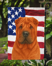 Load image into Gallery viewer, Red Shar Pei American Flag Garden Flag