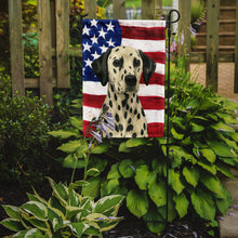 Load image into Gallery viewer, Dalmatian American Flag Garden Flag