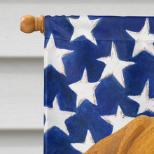 Load image into Gallery viewer, Fawn Dogue de Bordeaux American Flag House Flag