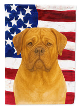 Load image into Gallery viewer, Fawn Dogue de Bordeaux American Flag House Flag