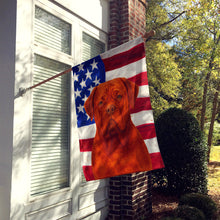 Load image into Gallery viewer, Mahogany Dogue de Bordeaux American Flag House Flag