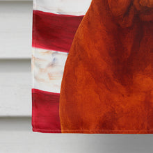 Load image into Gallery viewer, Mahogany Dogue de Bordeaux American Flag House Flag