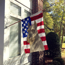 Load image into Gallery viewer, Pepper Giant Schnauzer American Flag House Flag