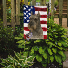 Load image into Gallery viewer, Pepper Giant Schnauzer American Flag Garden Flag