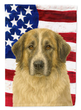 Load image into Gallery viewer, Badger Great Pyrenees American Flag House Flag