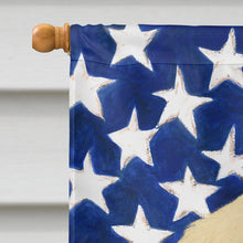 Load image into Gallery viewer, White Great Pyrenees American Flag House Flag