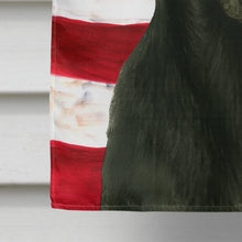 Load image into Gallery viewer, Black Greyhound American Flag House Flag