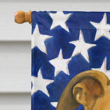 Load image into Gallery viewer, Fawn Greyhound American Flag House Flag