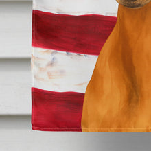 Load image into Gallery viewer, Red Greyhound American Flag House Flag