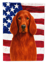 Load image into Gallery viewer, Irish Setter American Flag Garden Flag