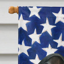 Load image into Gallery viewer, Black Italian Greyhound American Flag House Flag
