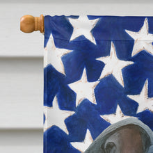 Load image into Gallery viewer, Blue Italian Greyhound American Flag House Flag