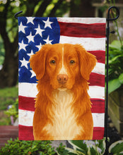 Load image into Gallery viewer, Copper Nova Scotia Duck Tolling Retriever American Flag Garden Flag