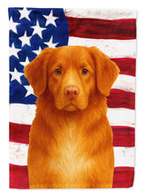Load image into Gallery viewer, Red Nova Scotia Duck Tolling Retriever American Flag House Flag