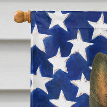 Load image into Gallery viewer, Brindle Scottish Terrier American Flag House Flag