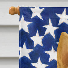 Load image into Gallery viewer, Wheaten Scottish Terrier American Flag House Flag
