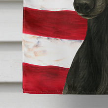 Load image into Gallery viewer, Black Whippet American Flag House Flag